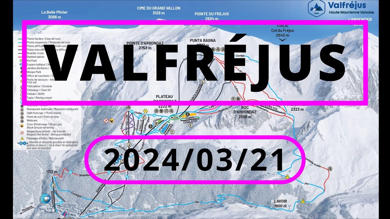 (FR) Valfréjus | COMPILATION | ALL LIFTS | 2024/03/21