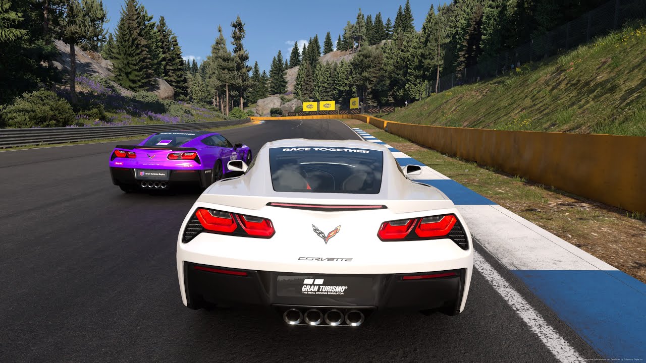 GT7 | Sophy | Race Together | Race 3 | Trial Mountain Circuit | Chevrolet Corvette C7 | 1vs1