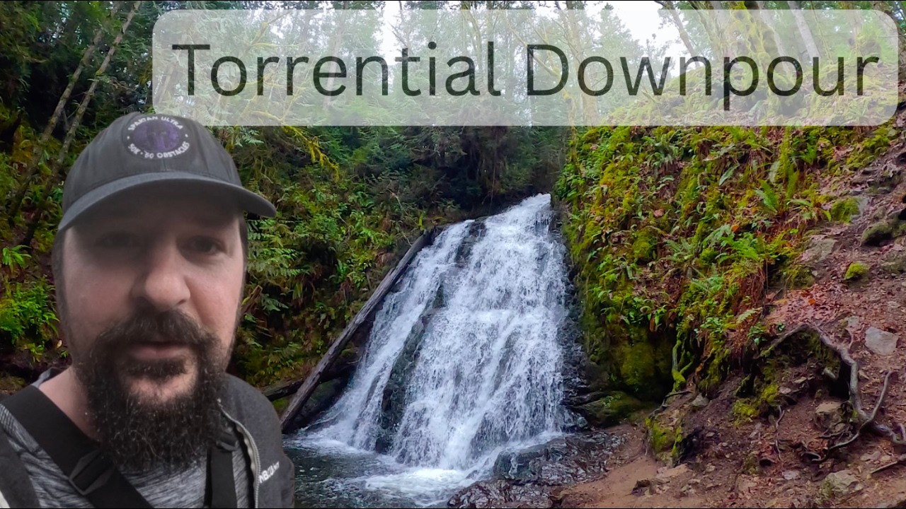 Trail Running along Dickerson Falls Trail - 4K Virtual Forest Run for Relaxing (Chill Lofi) 🏃🌲