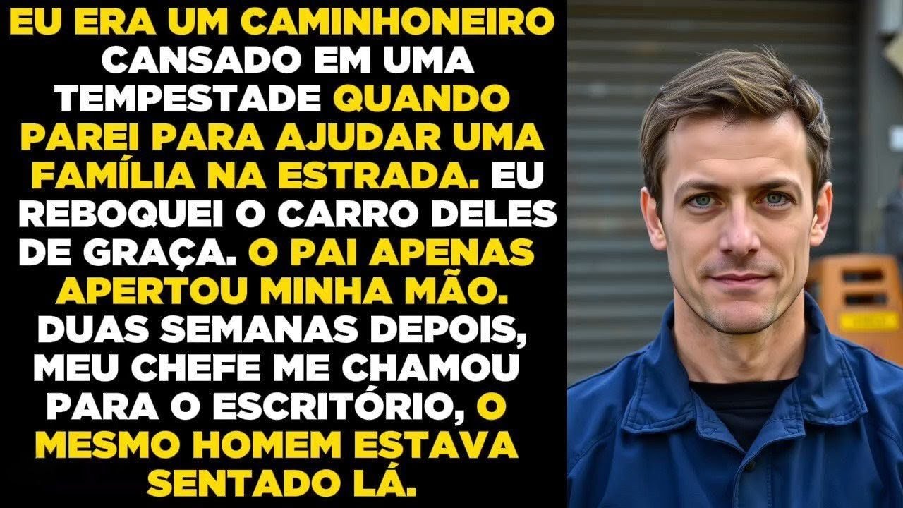 Reboquei o carro de uma família de graça… 2 semanas depois, ele estava no escritório do meu chefe!