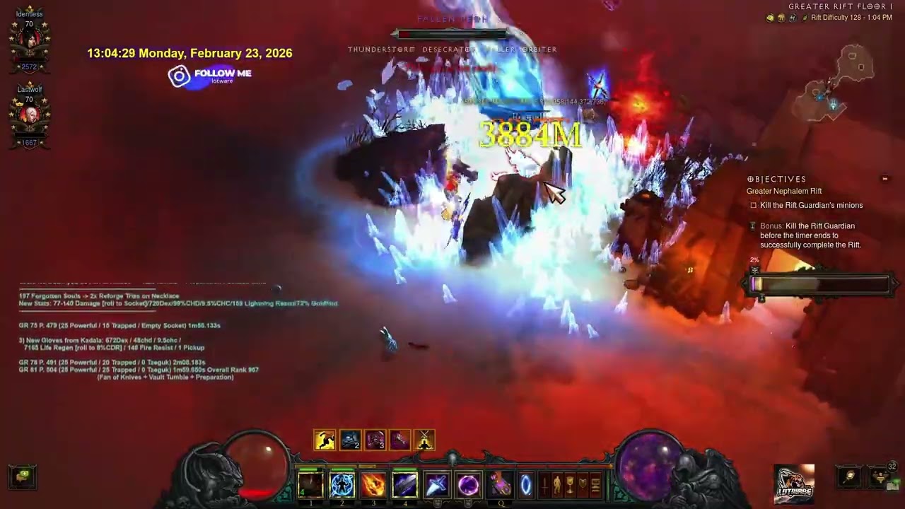 D3 23Feb2026 EU- Season 37 - 9 Ancients+ Meteor Wiz - Duo GR 125, 128 (GR gave 4 Primals), Trio 128