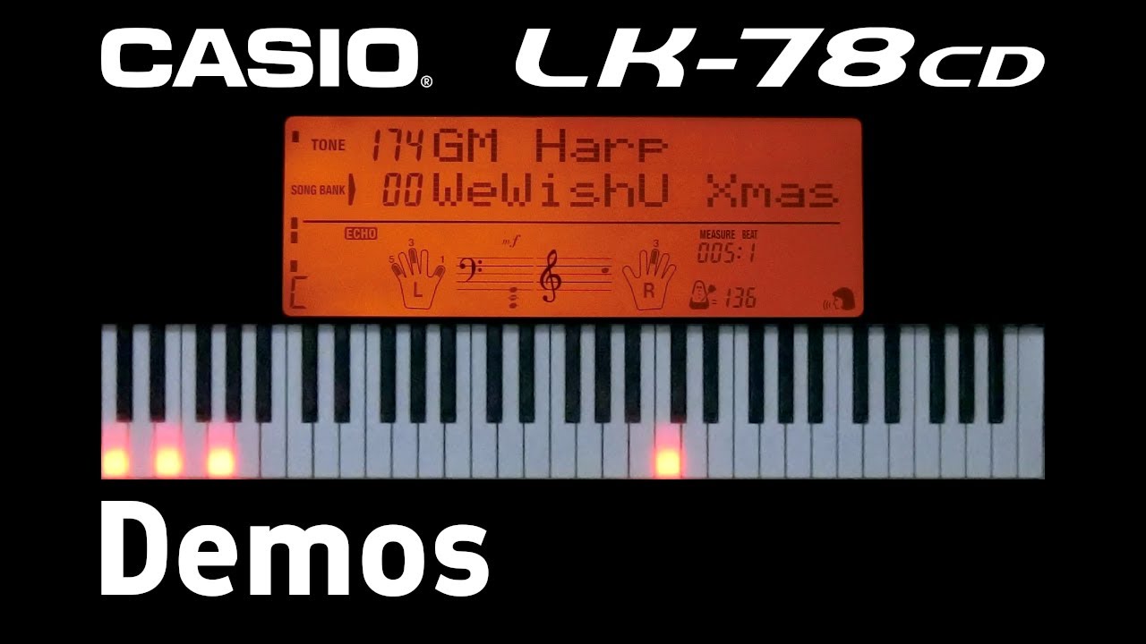 Casio LK-78CD Demonstrations