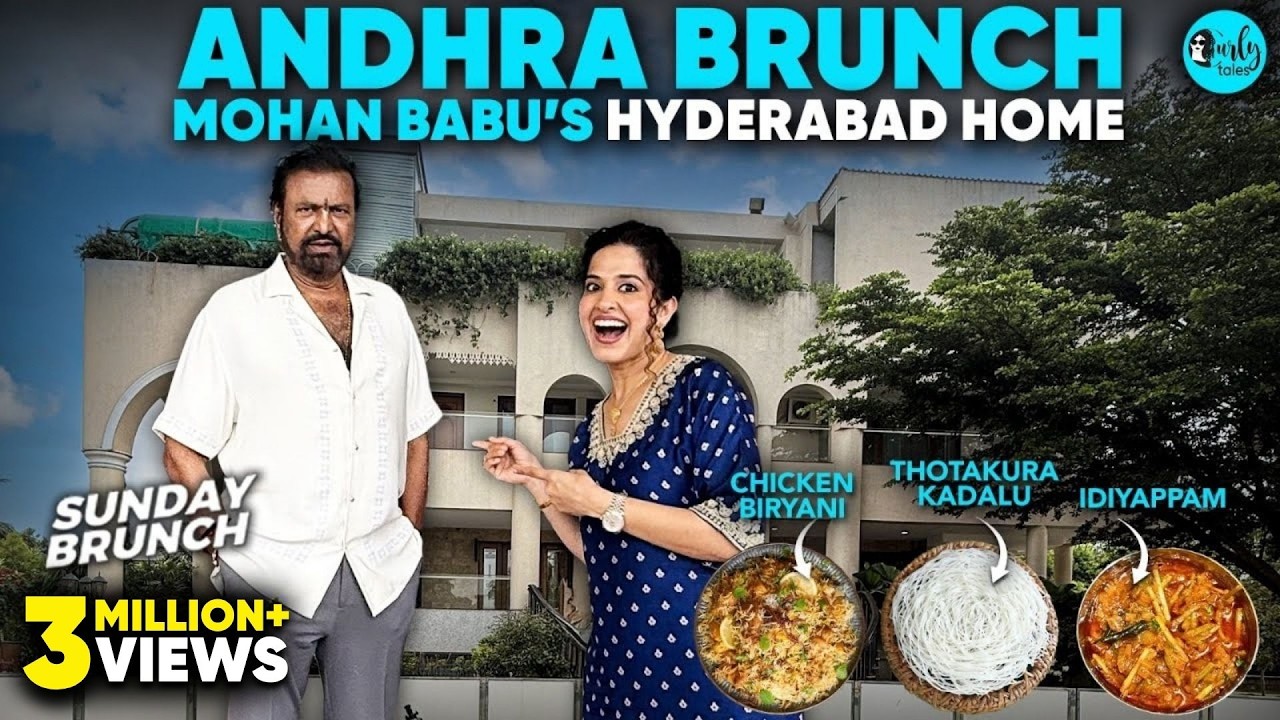 Andhra Style Brunch With Mohan Babu At His Home | Sunday Brunch EP 178 | Curly Tales