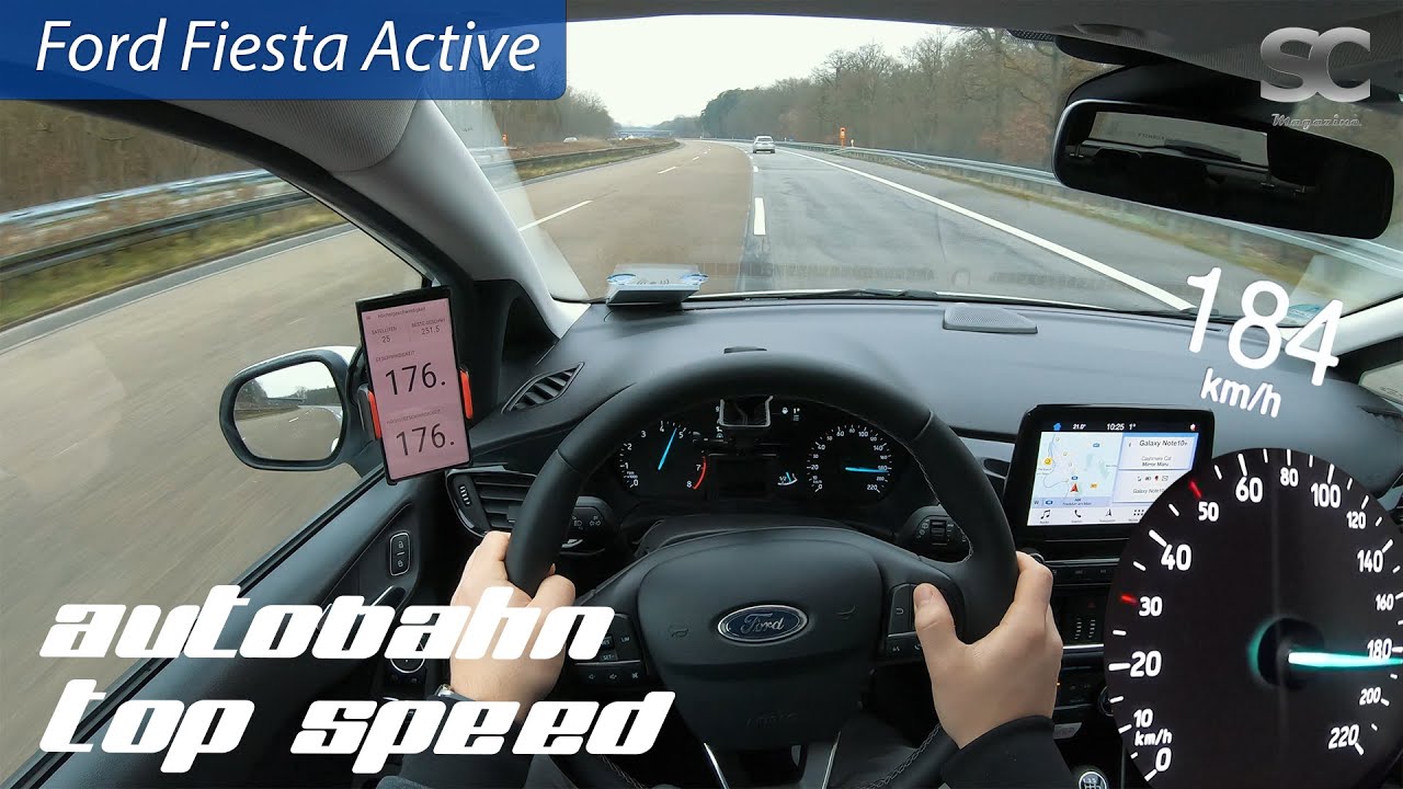 Ford Fiesta Active 1.0 Ecoboost (2019) - Autobahn Top Speed / Acceleration / Test Drive POV