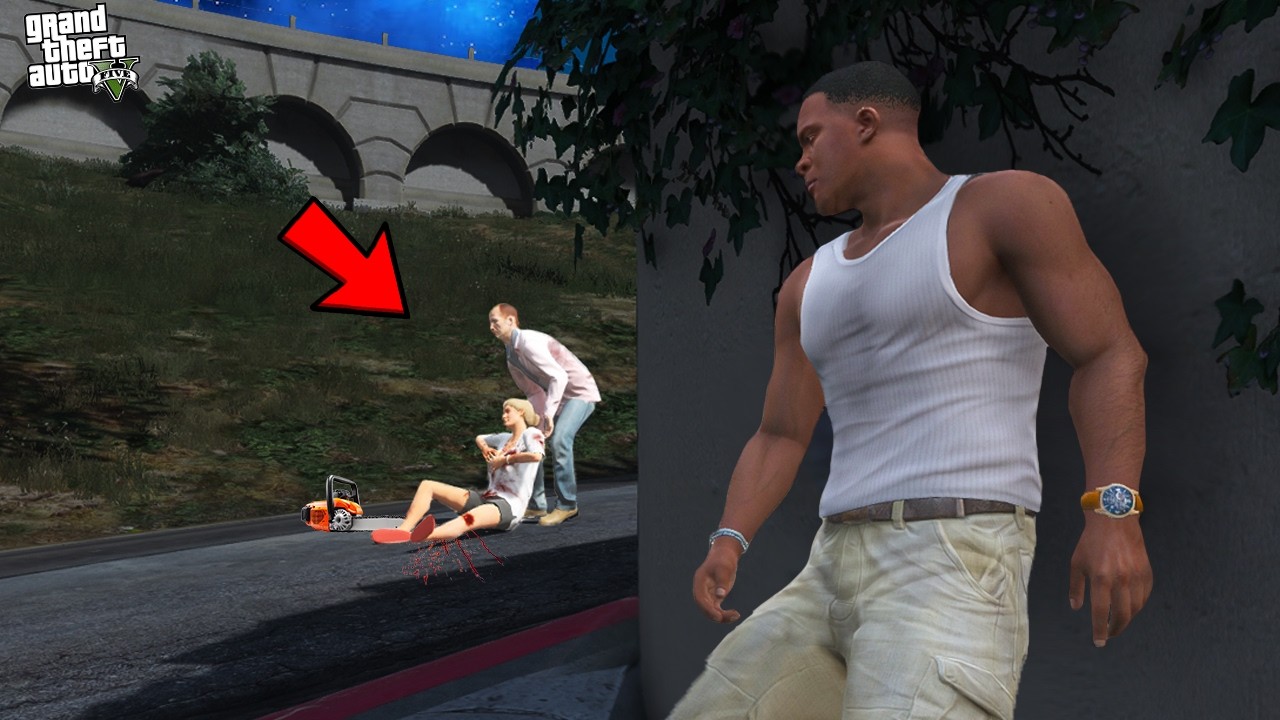 Franklins Neighbour Is A Psycho Killer in GTA 5 !