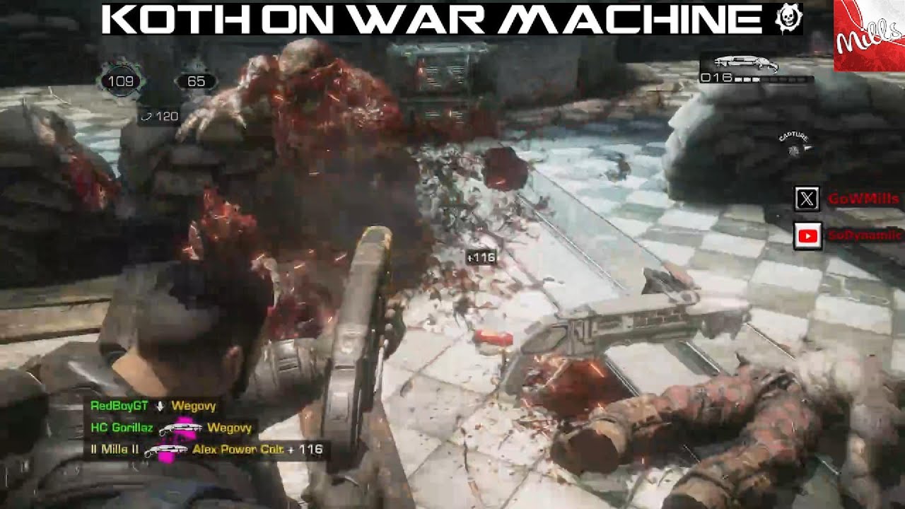 MY FIRST KOTH MATCH ON WAR MACHINE!! (Gears of War: Reloaded Beta Weekend 2)