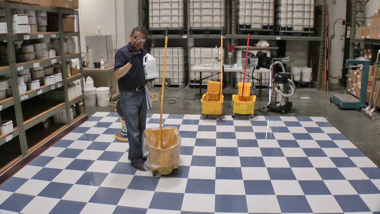 Stripping (removing) Floor Finish From VCT Floors
