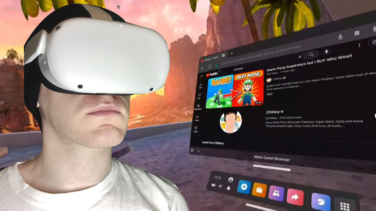 Первая попытка VR (Meta Quest 2: ZXMany)