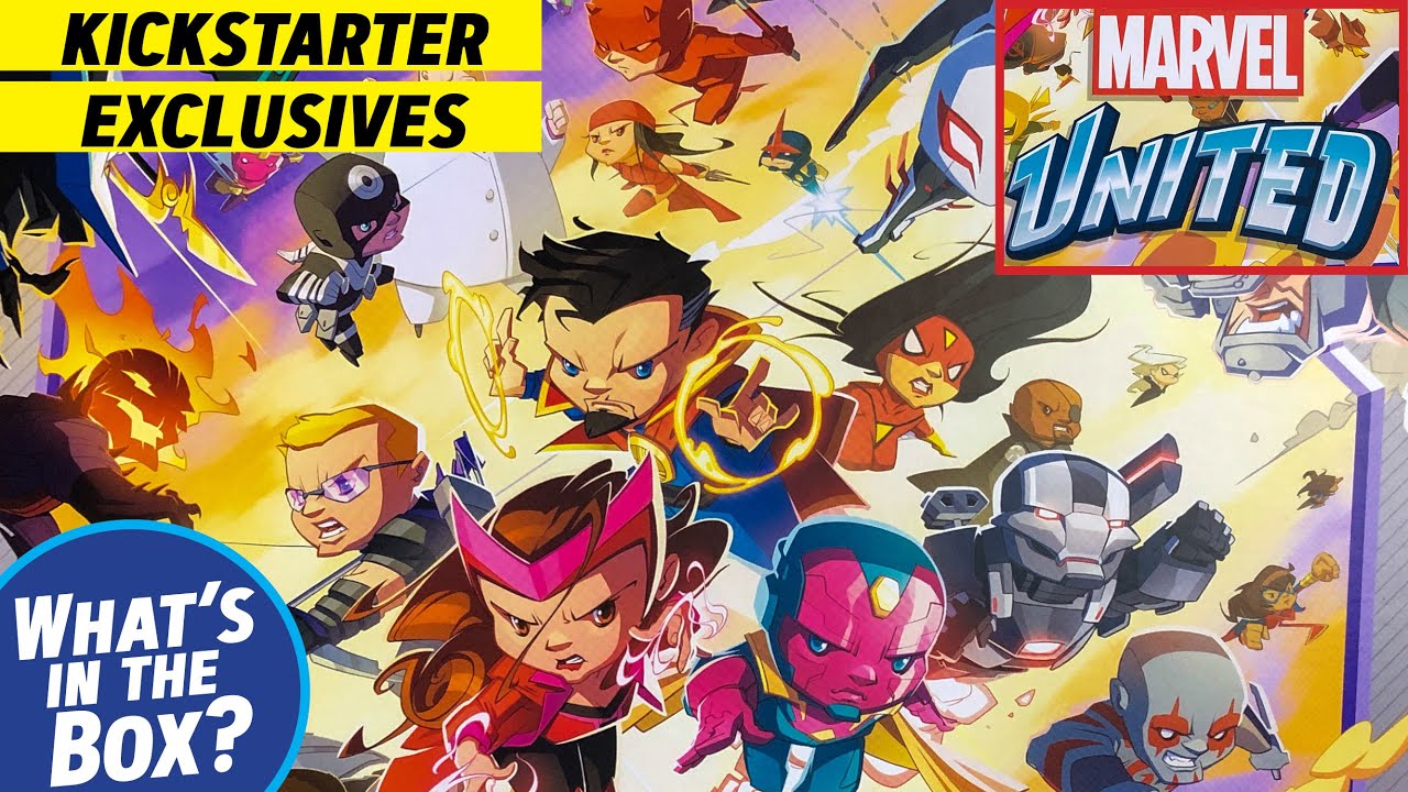 Распаковка эксклюзивов и улучшенных плиток MARVEL UNITED с KickStarter