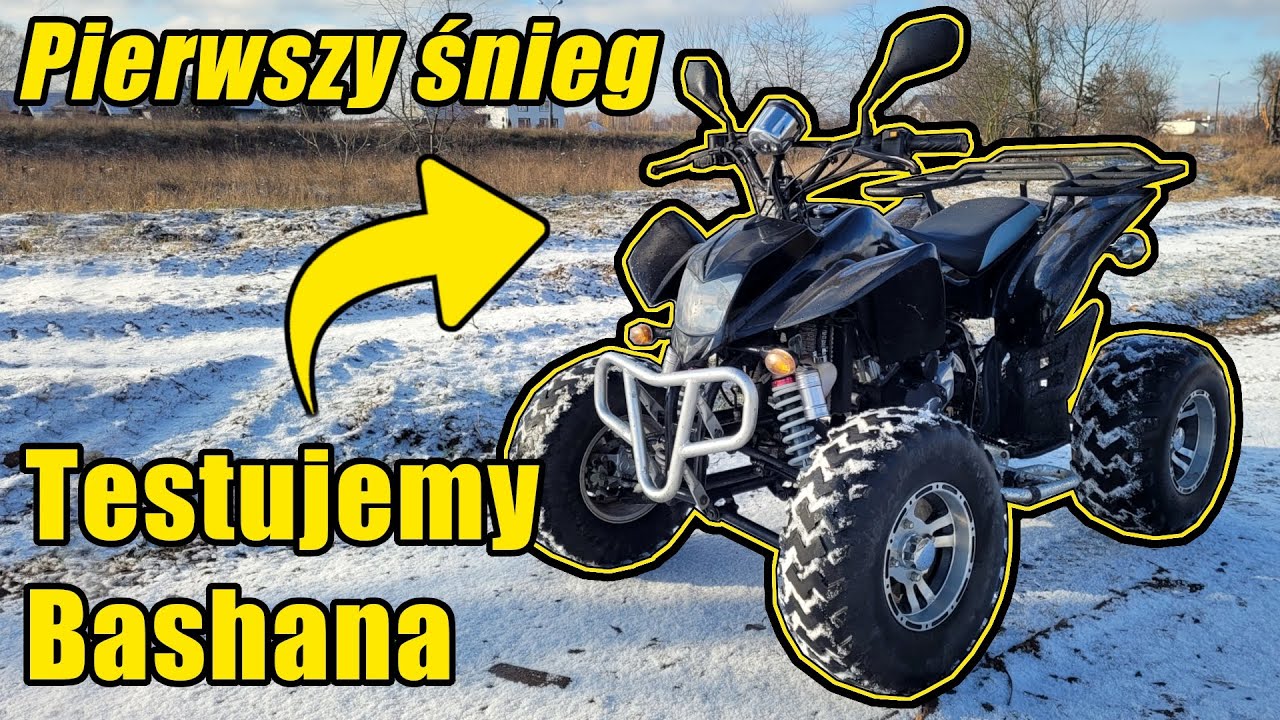 PIERWSZY ŚNIEG! EGL-250 | Jazda Quadem po śniegu