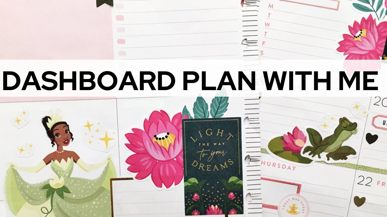 PLAN WITH ME | CLASSIC DASHBOARD HAPPY PLANNER | DISNEY PRINCESS TIANA