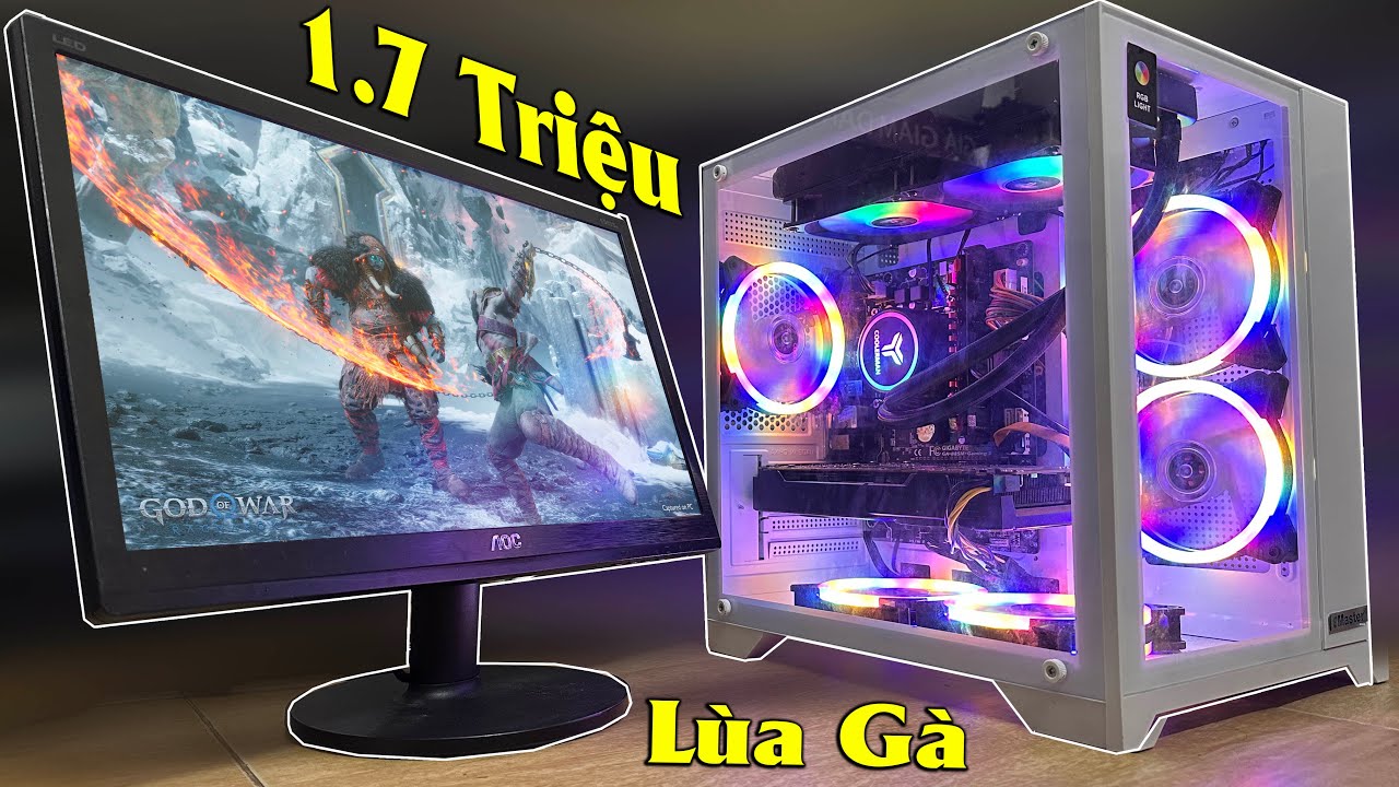 Pc gaming 1.6tr full Bộ Vga 8gb, tản Nước Lùa Gà...