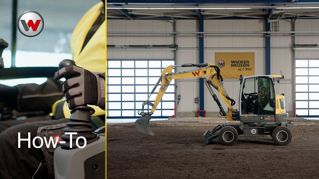 Wacker Neuson How-To: Our instruction for the professional use of our wheeled excavators (EN)