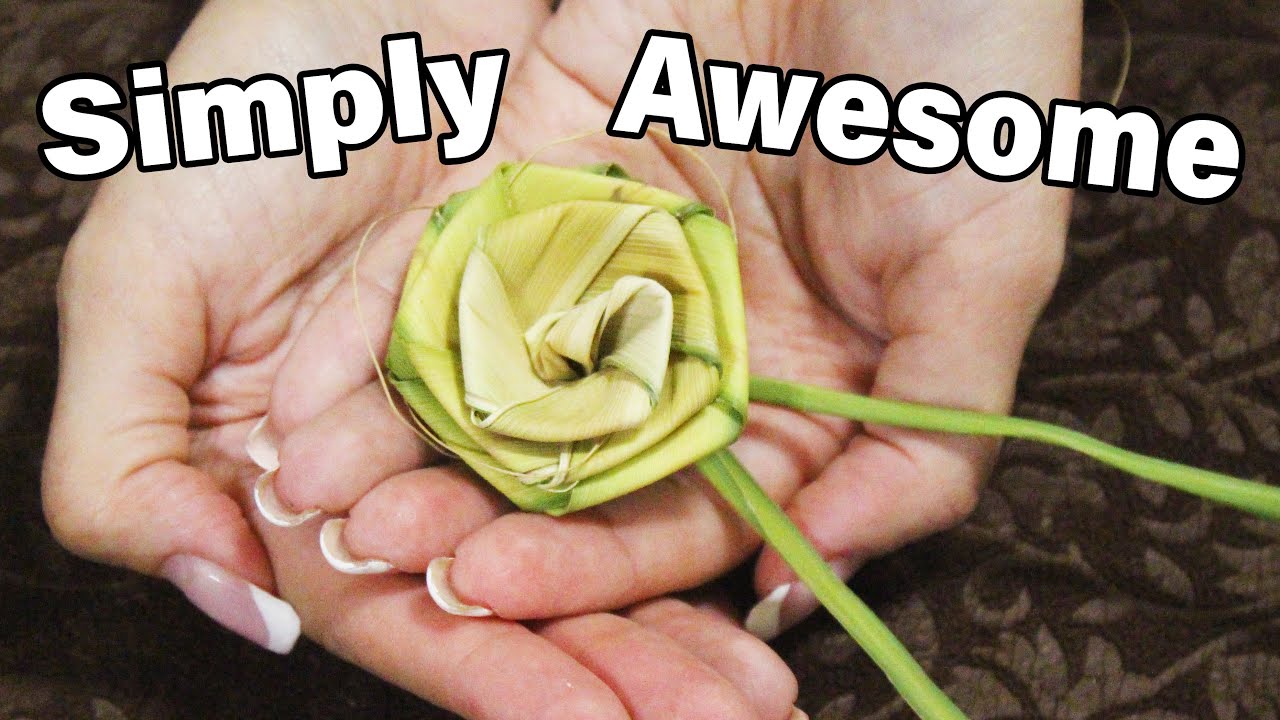 Making a Palmetto Rose from Charleston (Palm Rose)