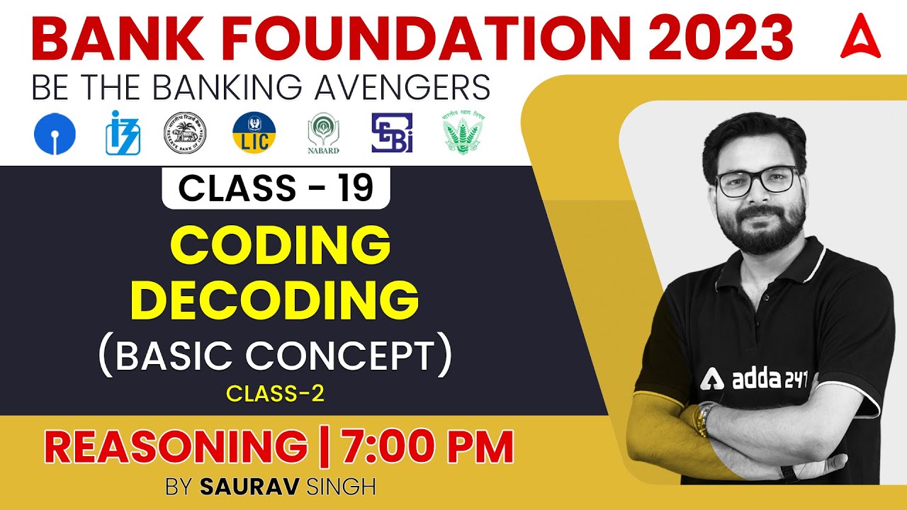 CODING-DECODING (Basic Concept) Reasoning Tricks for Bank Exams 2023 by Saurav Singh