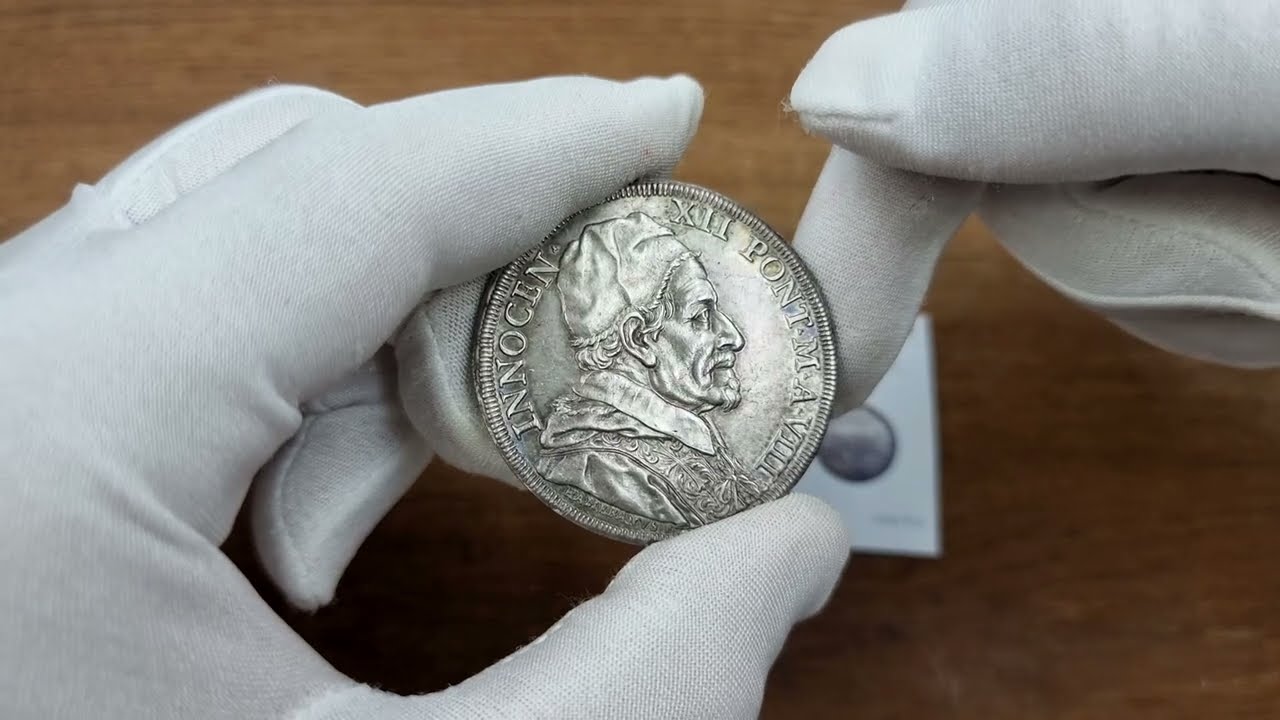 Włochy, Watykan. Innocent XII (1691-1700). Piastra 1699, Rzym - RZADKOŚĆ | Aukcja 40 Hotelowa