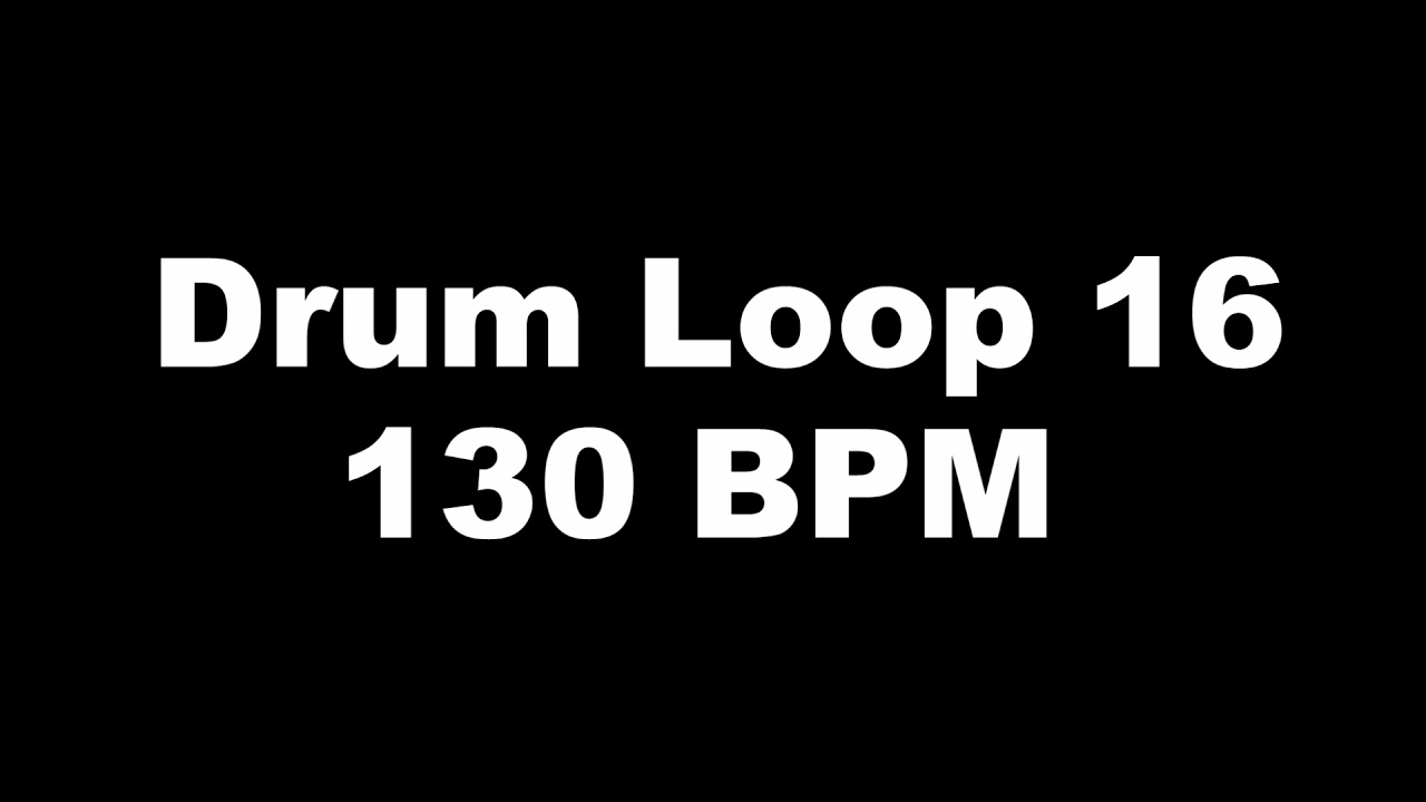 【Drum Loop 16】130 BPM　練習用ドラム音源