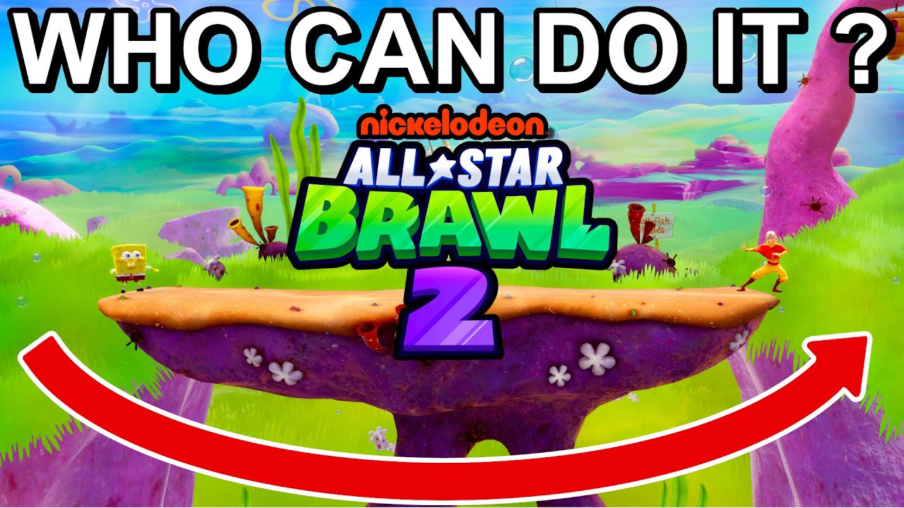 Who Can Make It? Omega Jellyfish Fields Challenge - Nickelodeon All-Star Brawl 2