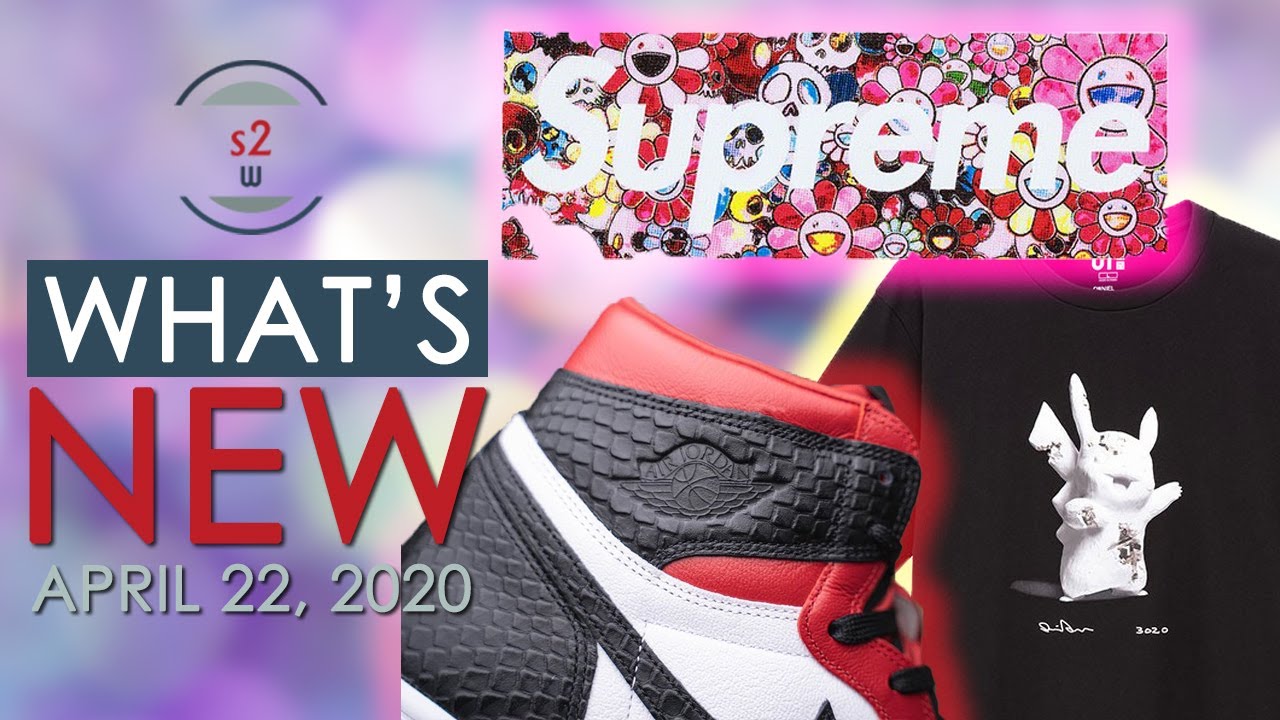 What's New? Supreme x Murakami COVID19 Relief Box Logo Tee, UNIQLO x Pokemon x Daniel Arsham Tee