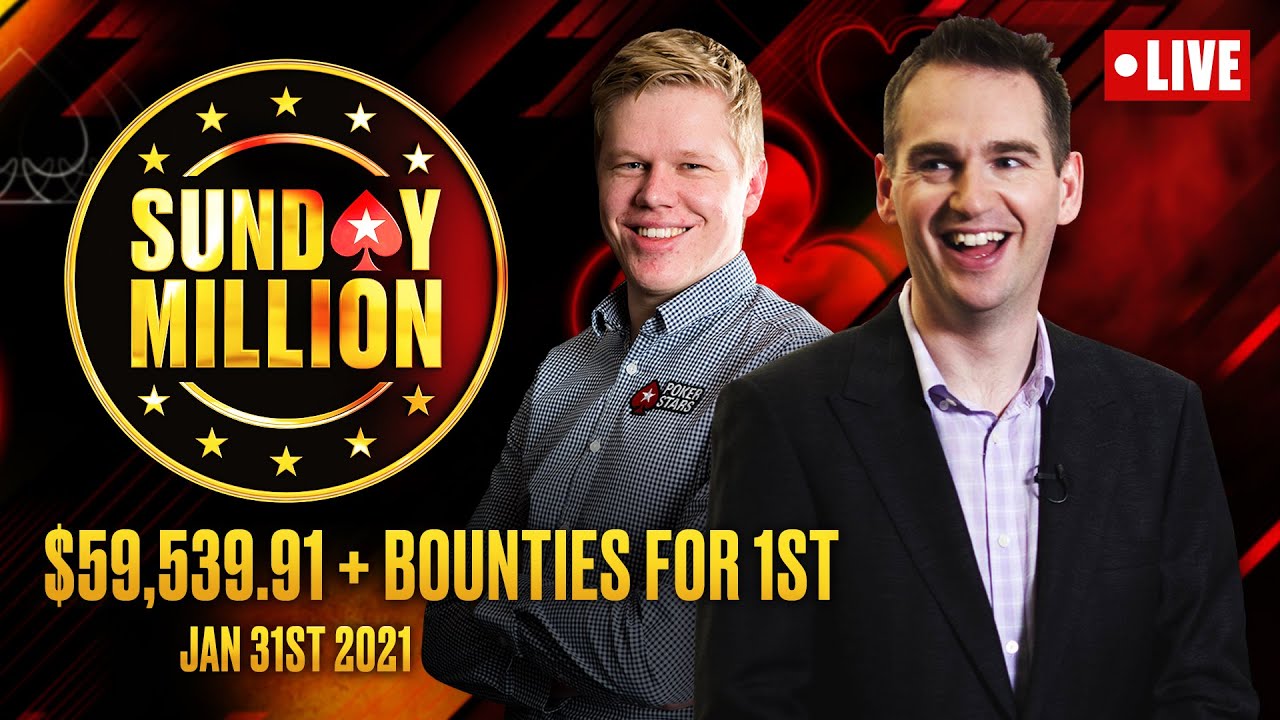 CARDS UP! 50/50 Sunday Million - $1MILLION Gtd. ♠️Ft. James Hartigan & Ben Spraggy ♠️ PokerStars