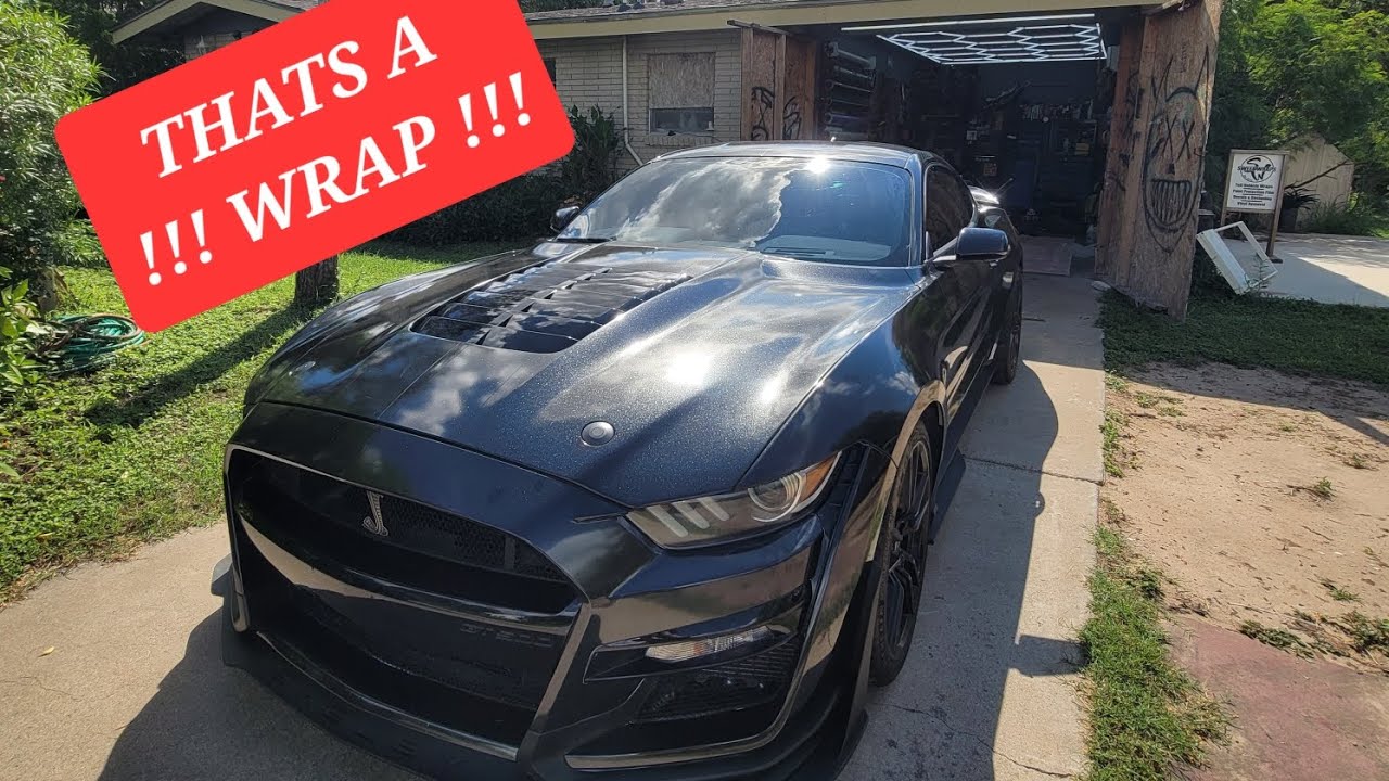 GT500 Wrapped up in Teckwrap Ebony Sparkle