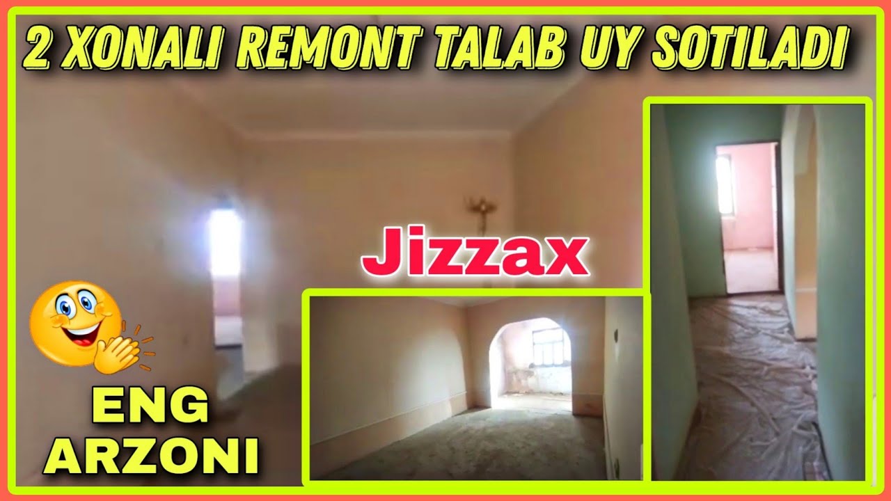JIZZAXDA ARZON REMONT TALAB UY SROCHNA SOTILADI SROCHNA TARQATING KAMOLIDDIN UZ JIZZAX UY жиззах уй
