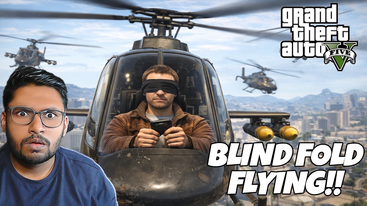 Blindfolded Helicopter Challenge 😱 | Win 600 GC | Family Games 2026 | GTA 5 RP