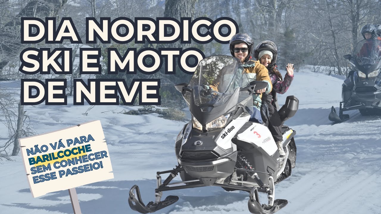 Explore o Dia Nórdico em Bariloche: Ski de Fundo e Passeio de Moto de Neve!