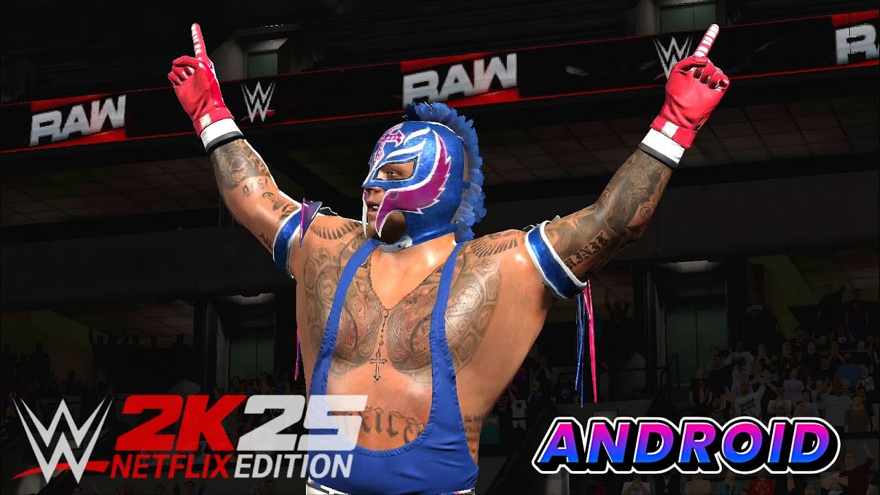 WWE 2k25 Netflix edition mobile | gameplay | Rey Mysterio VS John Cena.