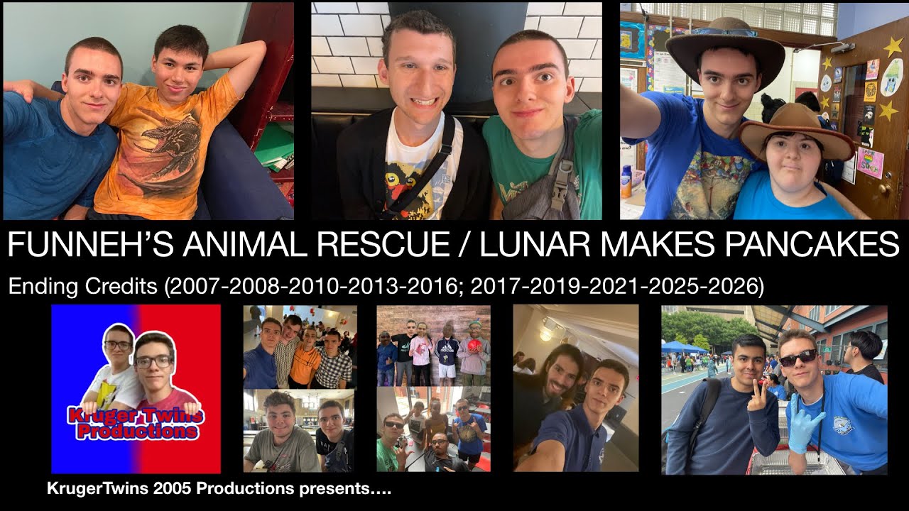 Funneh's Animal Rescue / Lunar Makes Pancakes (2007-2008-2010-2013; 2016-2021-2025-2026) Credits