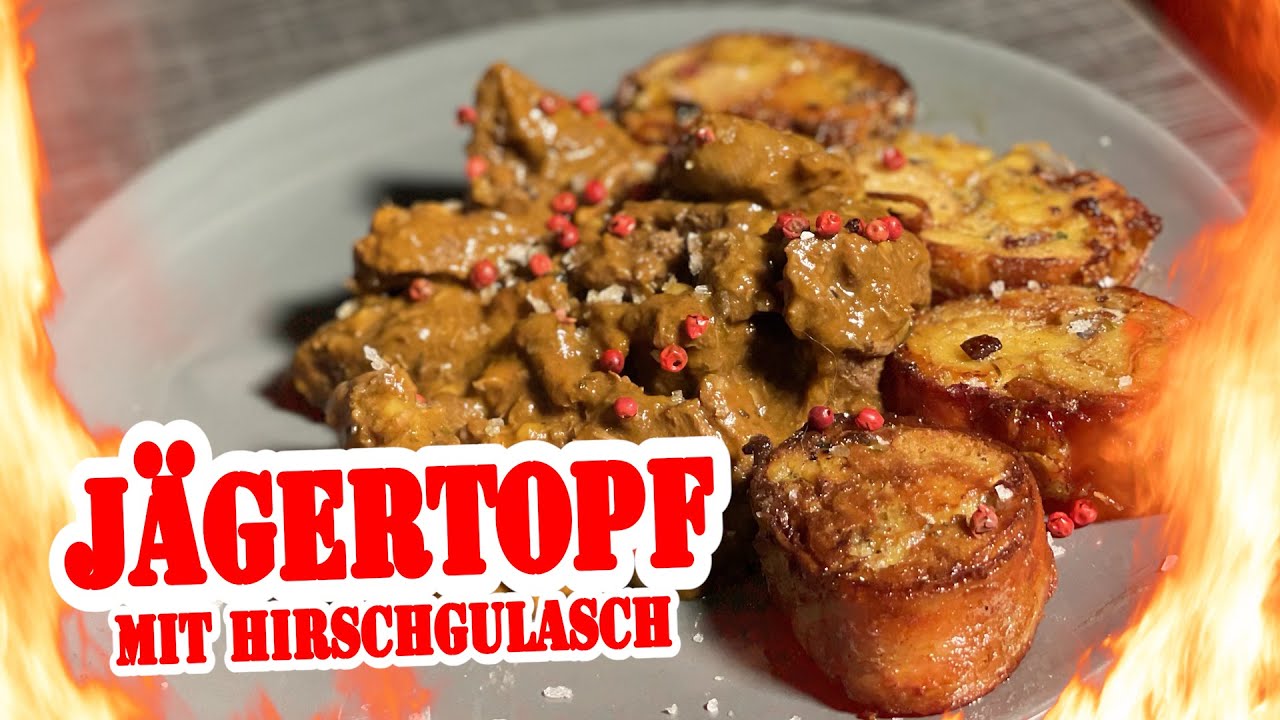Jägertopf / STRIKER Dutch Oven Hirschgulasch  | Die Grillshow 469 #BBQ #Grillshow #Grillen
