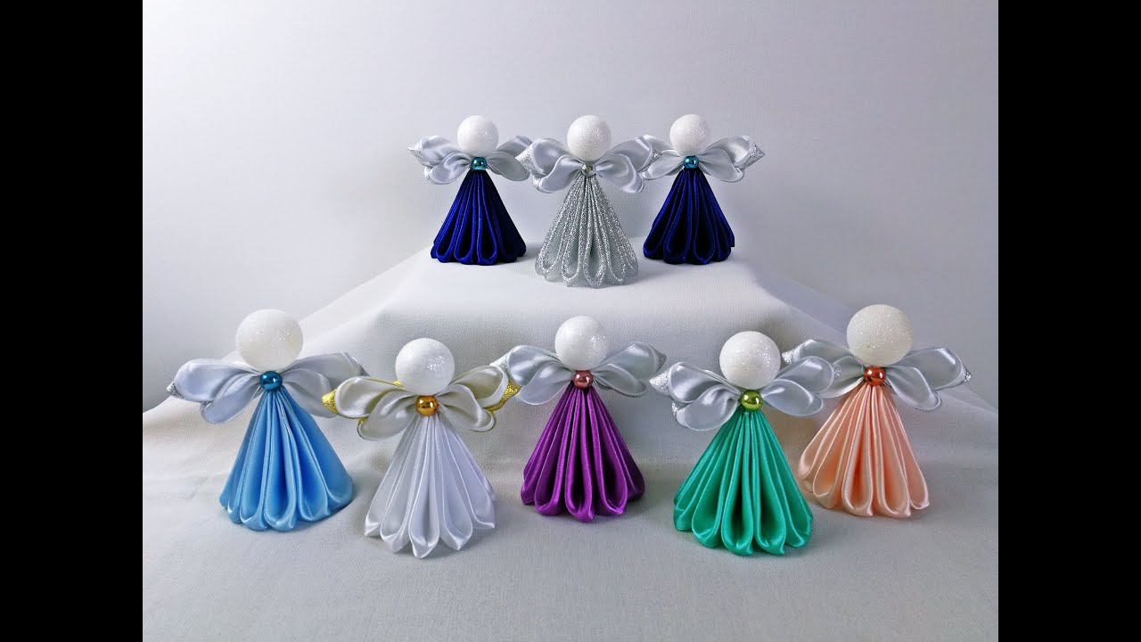 Aniołki Ze Wstążki - Kanzashi / Angels Made Of Ribbon - Kanzashi