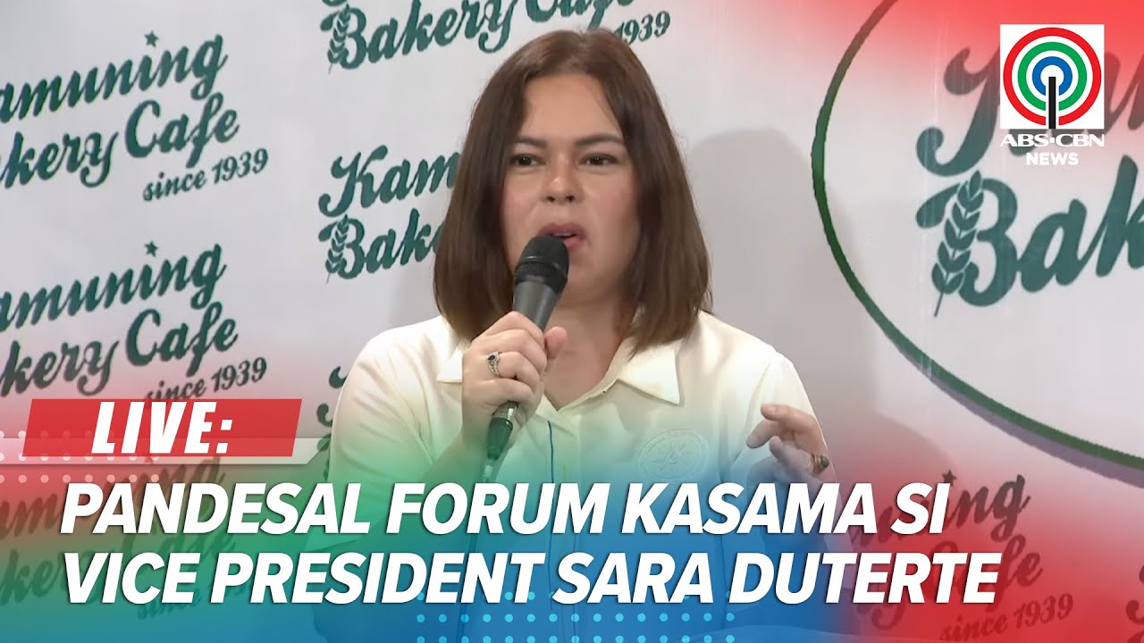 LIVE: Pandesal Forum with VP Sara Duterte | October 16