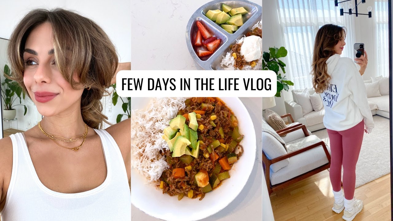 VLOG | Go-To Outfits, How To Be Organized & Healthy, Styling Curtain Bangs | Annie Jaffrey
