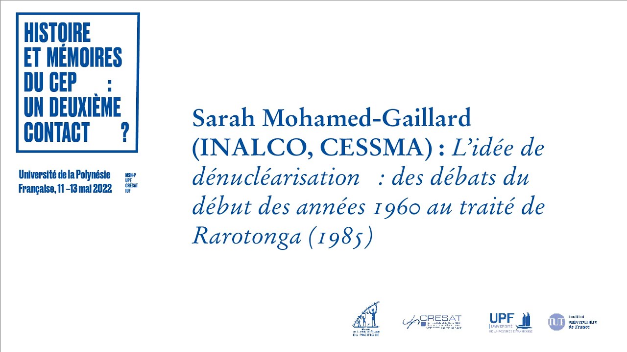 The idea of ​​denuclearization: from the debates of the early 1960s to the Treaty of Rarotonga (1...