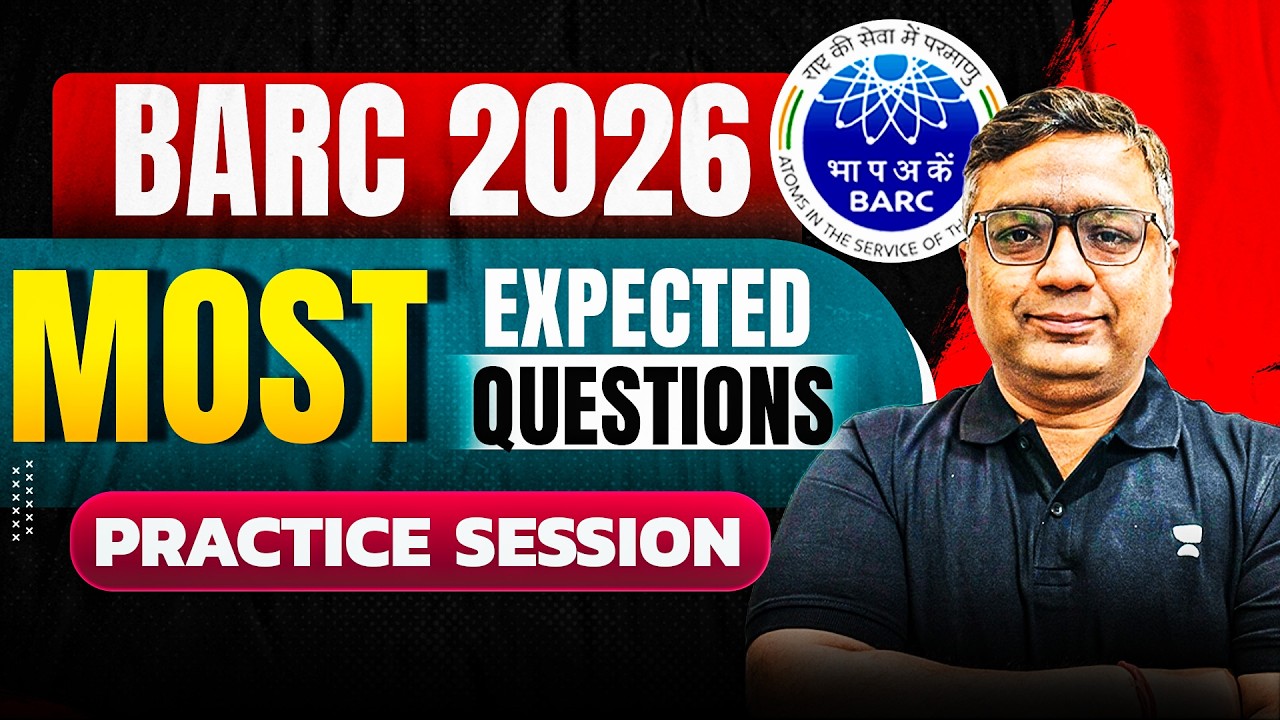 BARC 2026 Most Expected Question | Practice Session By Dheeraj Sir🔥