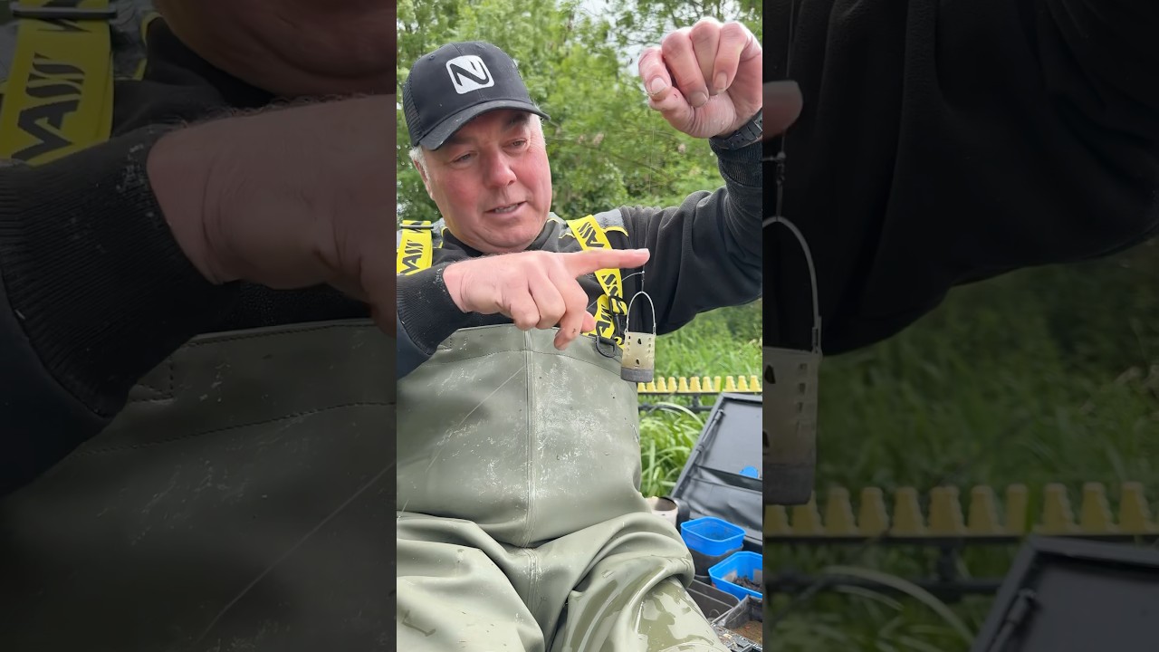 The simple feeder rig! ⚫️🟡 #fishing #nufish #feederfishing #matchfishing