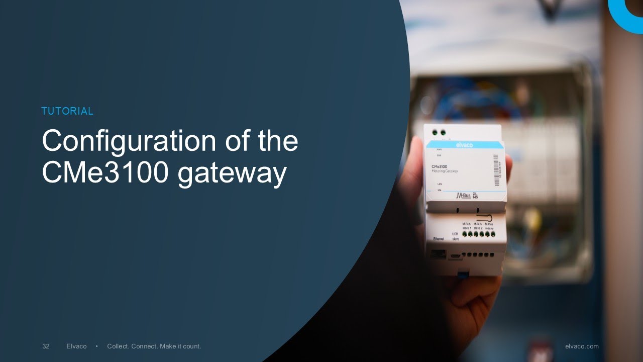 Tutorial movie – configuration of the CMe3100 Gateway