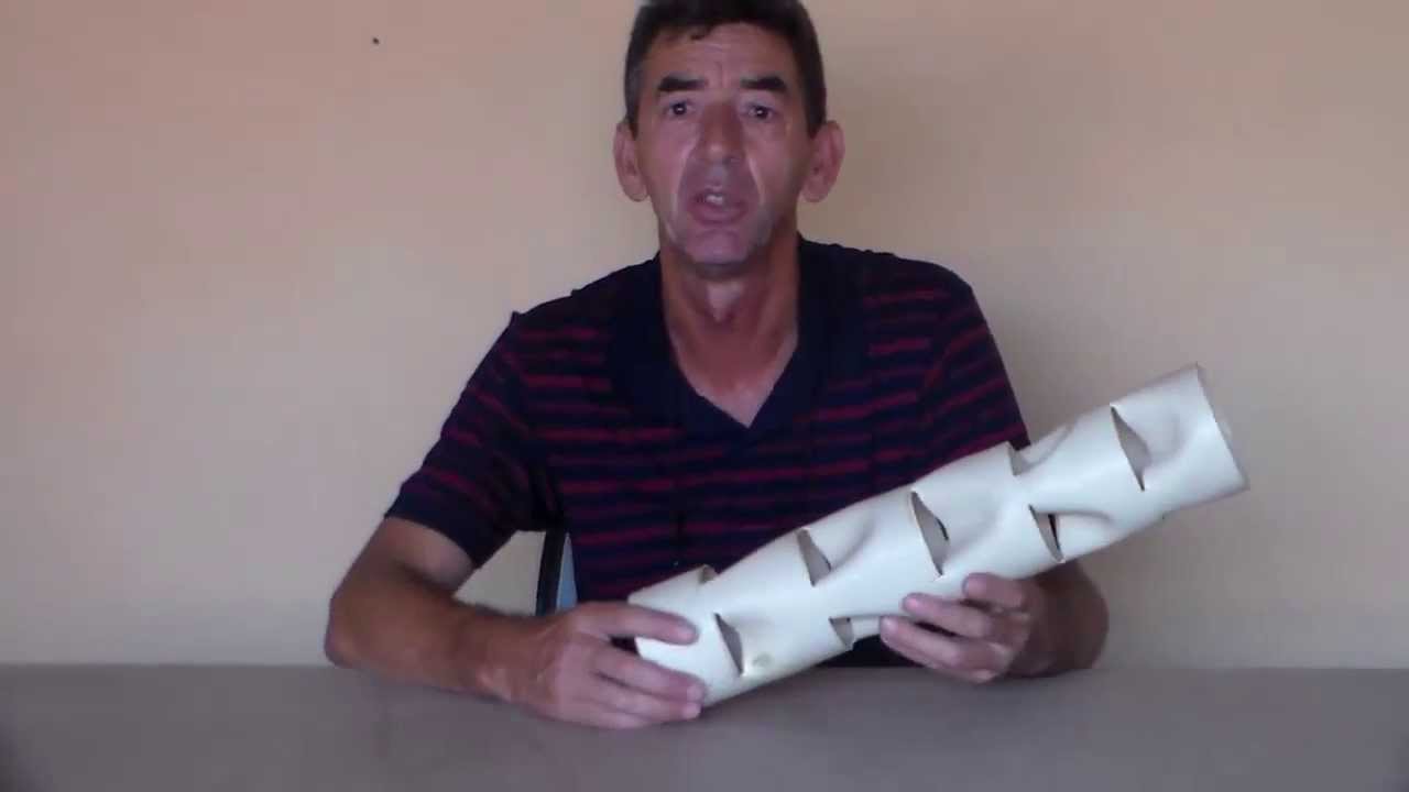 como fazer um vaso p\ morangos  de cano pvc