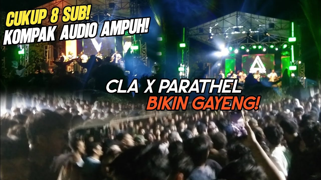 TAK TUNG GLER! Cukup 8 Sub Kompak Audio Bikin Gayeng Penonton Di Langon Ponggok Blitar! Ampuh!  