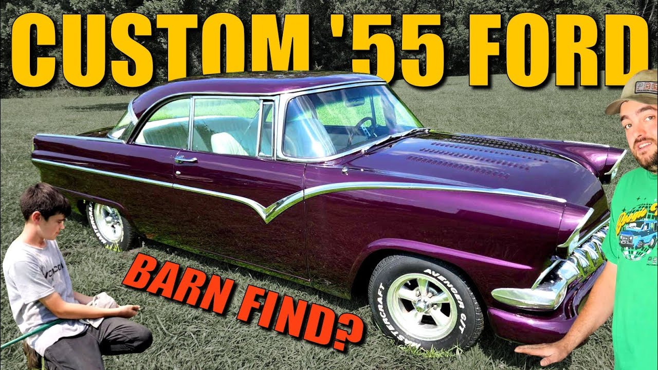 BARN FIND 1955 Ford CUSTOM!  Abandoned 10+ Years: Will It Cruise?