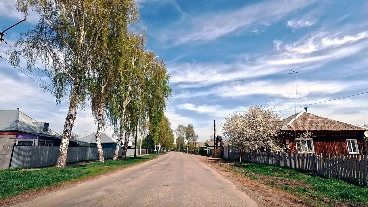 Quiet Village Streets in Rural Altai | Slow Siberian Drive | Ep.29 | 4K POV ASMR, No Talking