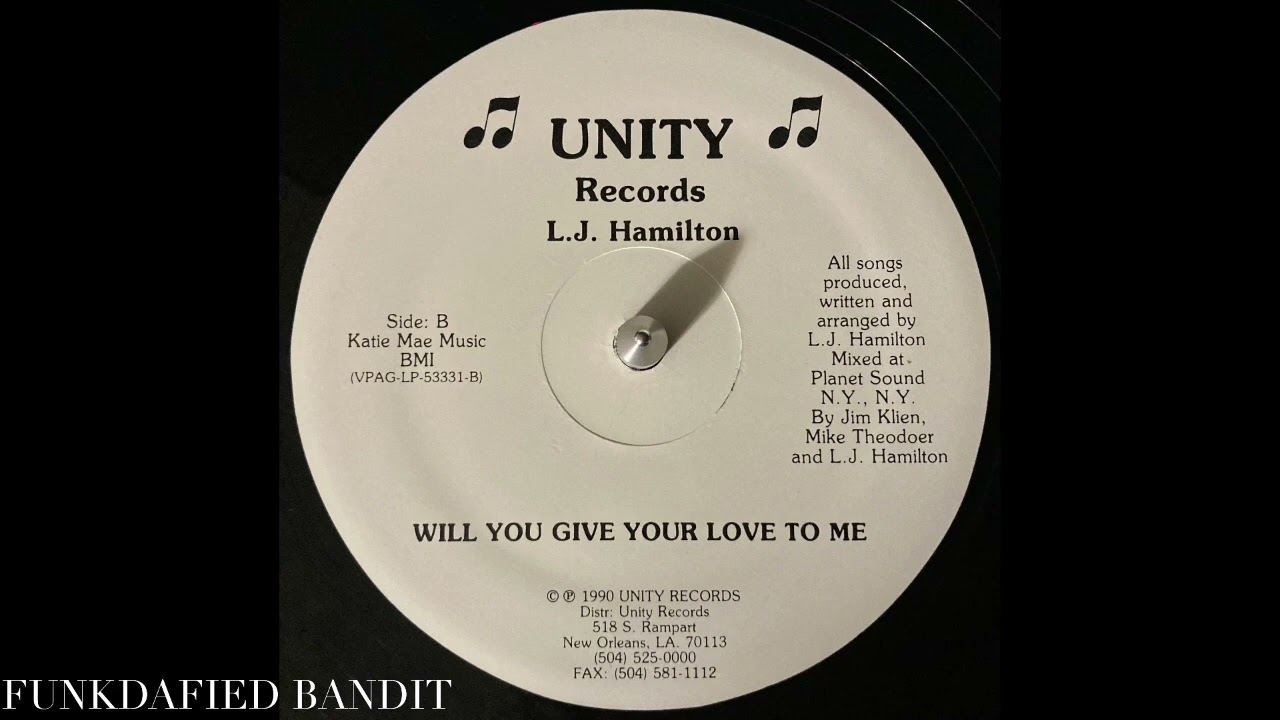 L.J. HAMILTON • WILL YOU GIVE YOUR LOVE TO ME