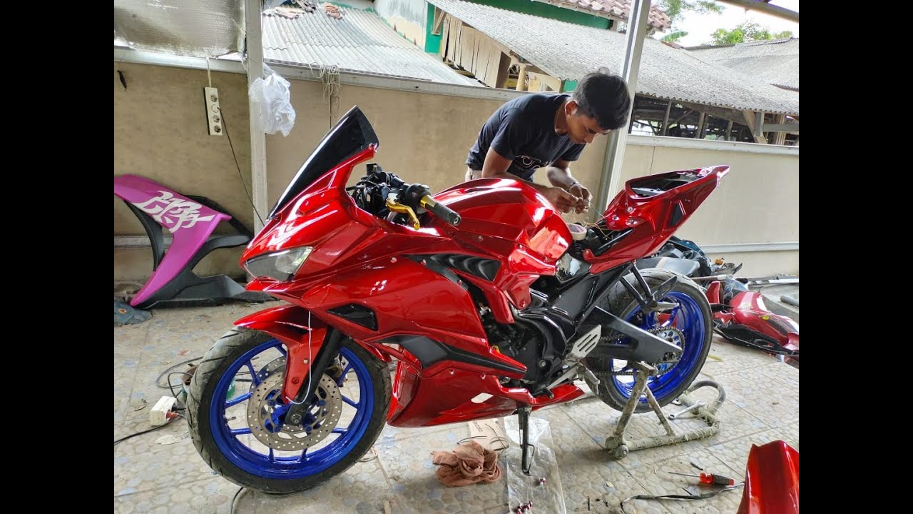 sadis ganteng parah Yamaha R15 v2 modif zx25r