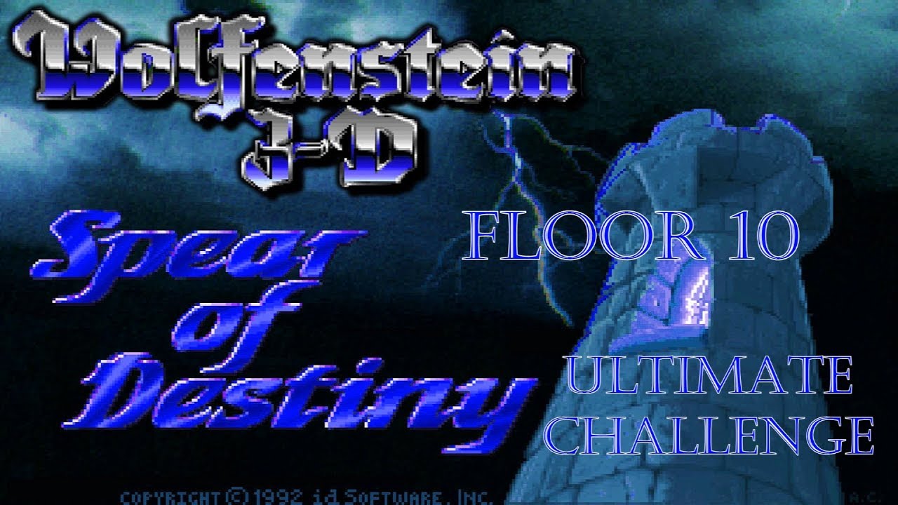 Прохождение Wolfenstein 3D Spear of Destiny: Ultimate Challenge [Floor 10] (100%)