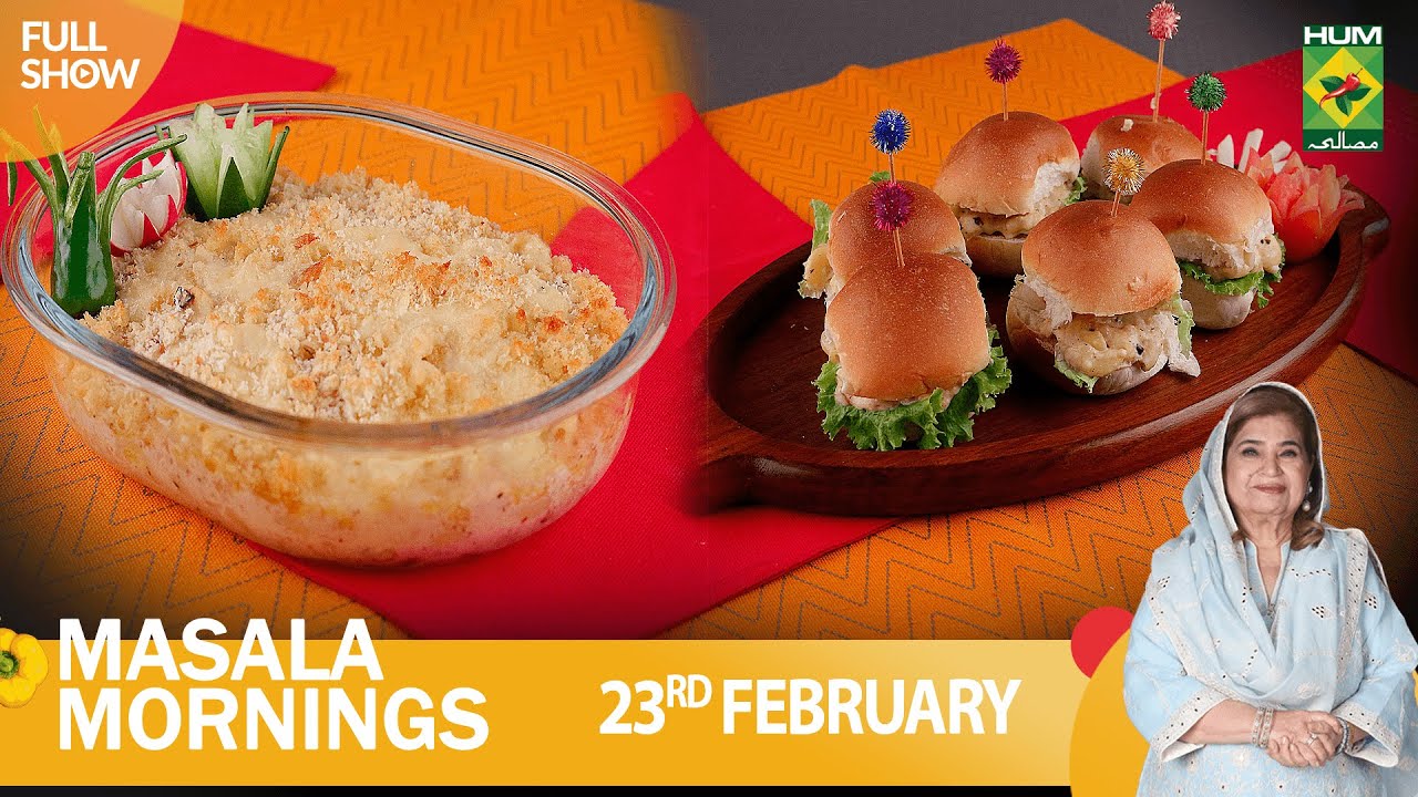 Masala Mornings - 23 Feb 2023 - Recipes: Cherry Delight & Mac n Cheese Alfredo - Shireen Anwar