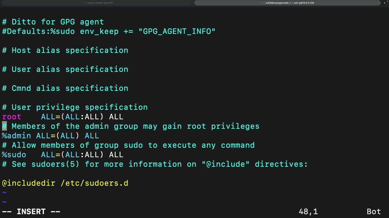 SET USER ADMIN IN UBUNTU