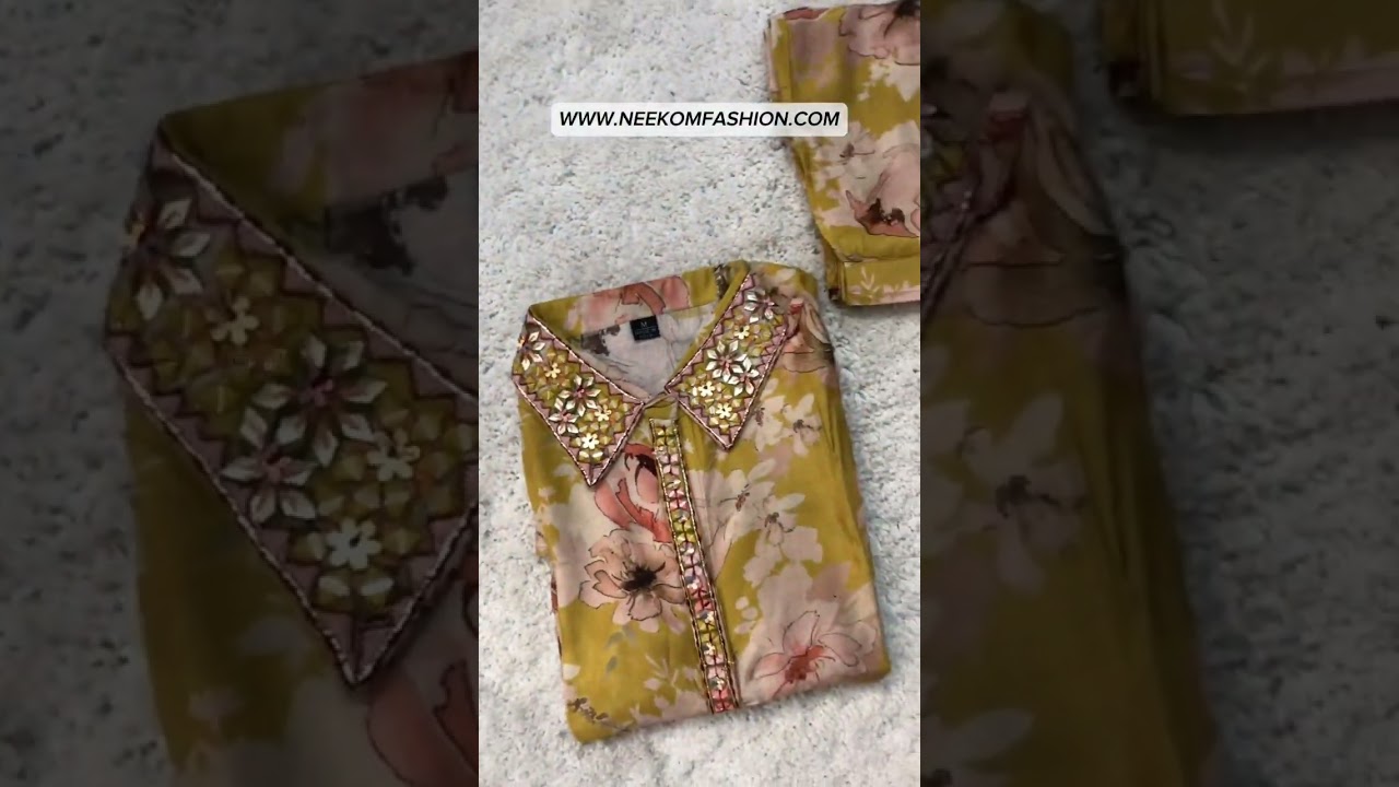 Muslin Floral Co-ord Sets🌸 #ytshorts #ytshorts #coordset #indianethnic #fusionwear #neekomfashion