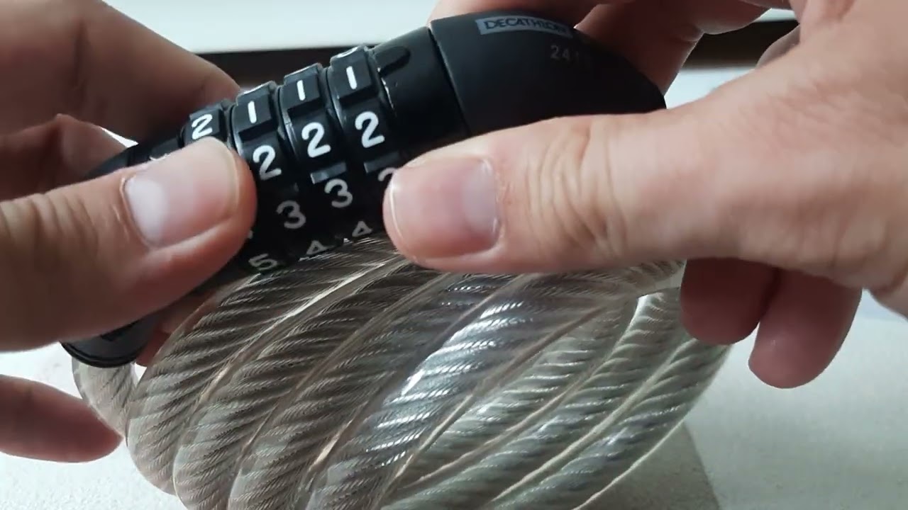 Decathlon btwin marka şifreli bisiklet kilidinin şifresini değiştirme model numarası 120