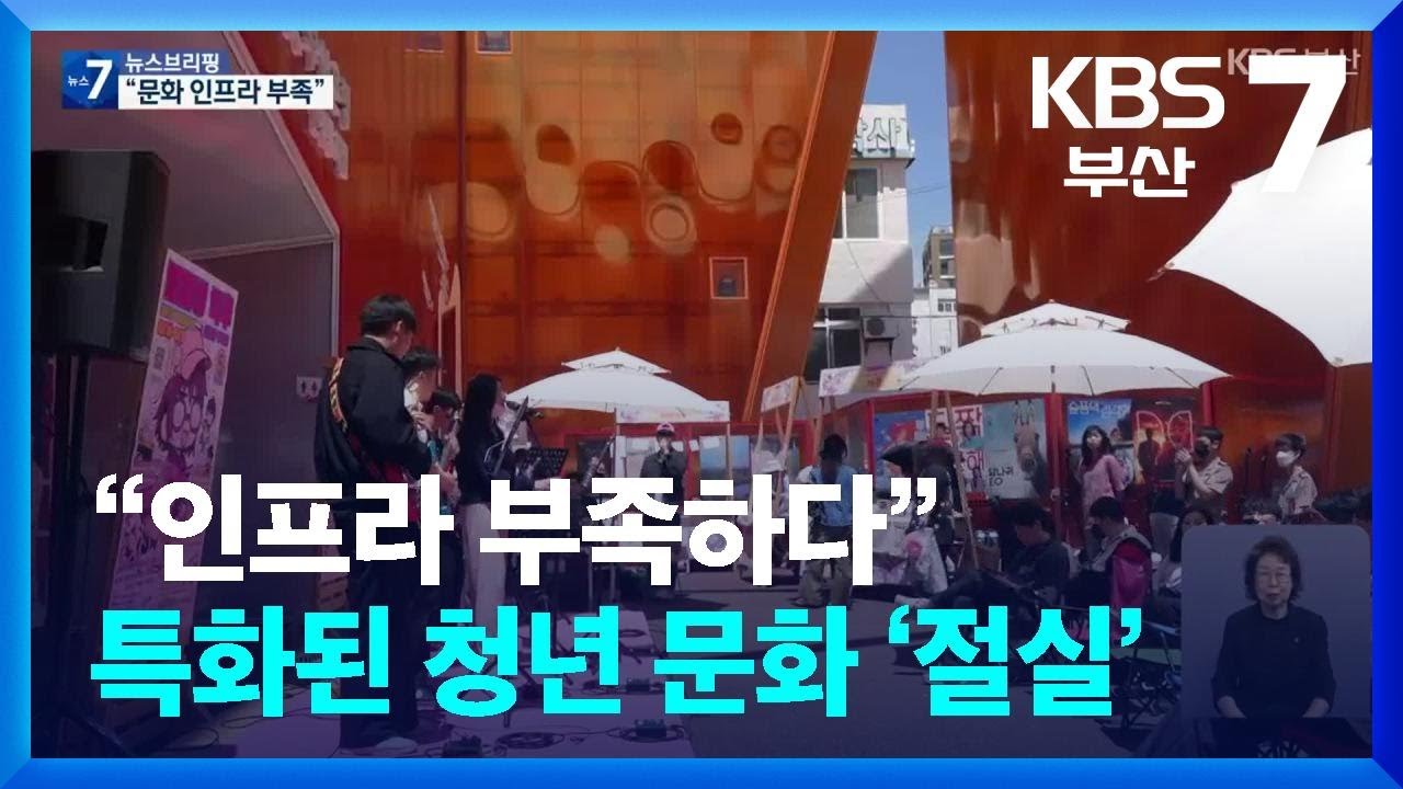 “인프라 부족하다”…특화된 청년 문화 ‘절실’ / KBS  2024.05.20.